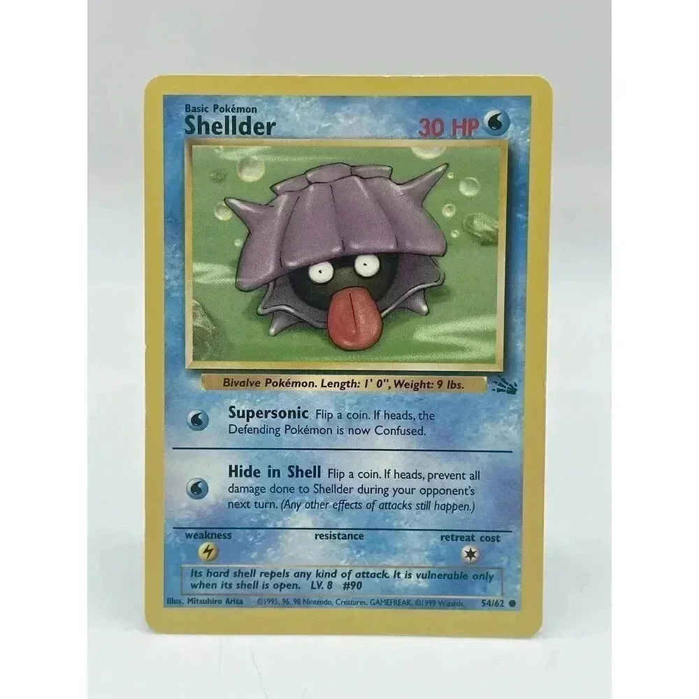 Shellder‎ 54/62 Fossil Common Pokemon TCG WOTC Non Holo Vintage 1999 LP/MP